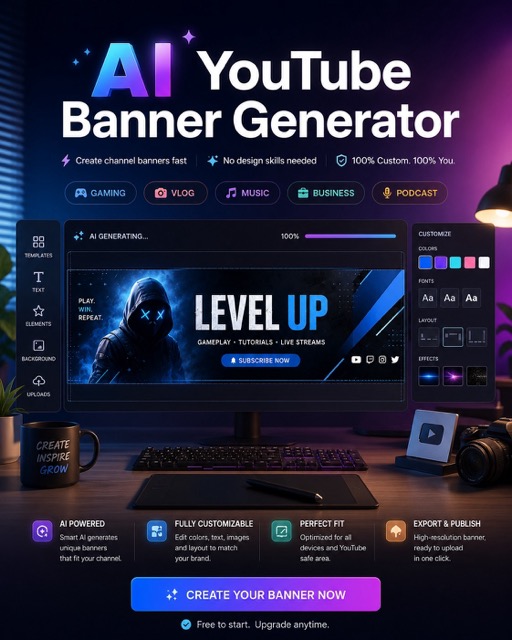 AI YouTube Banner Generator